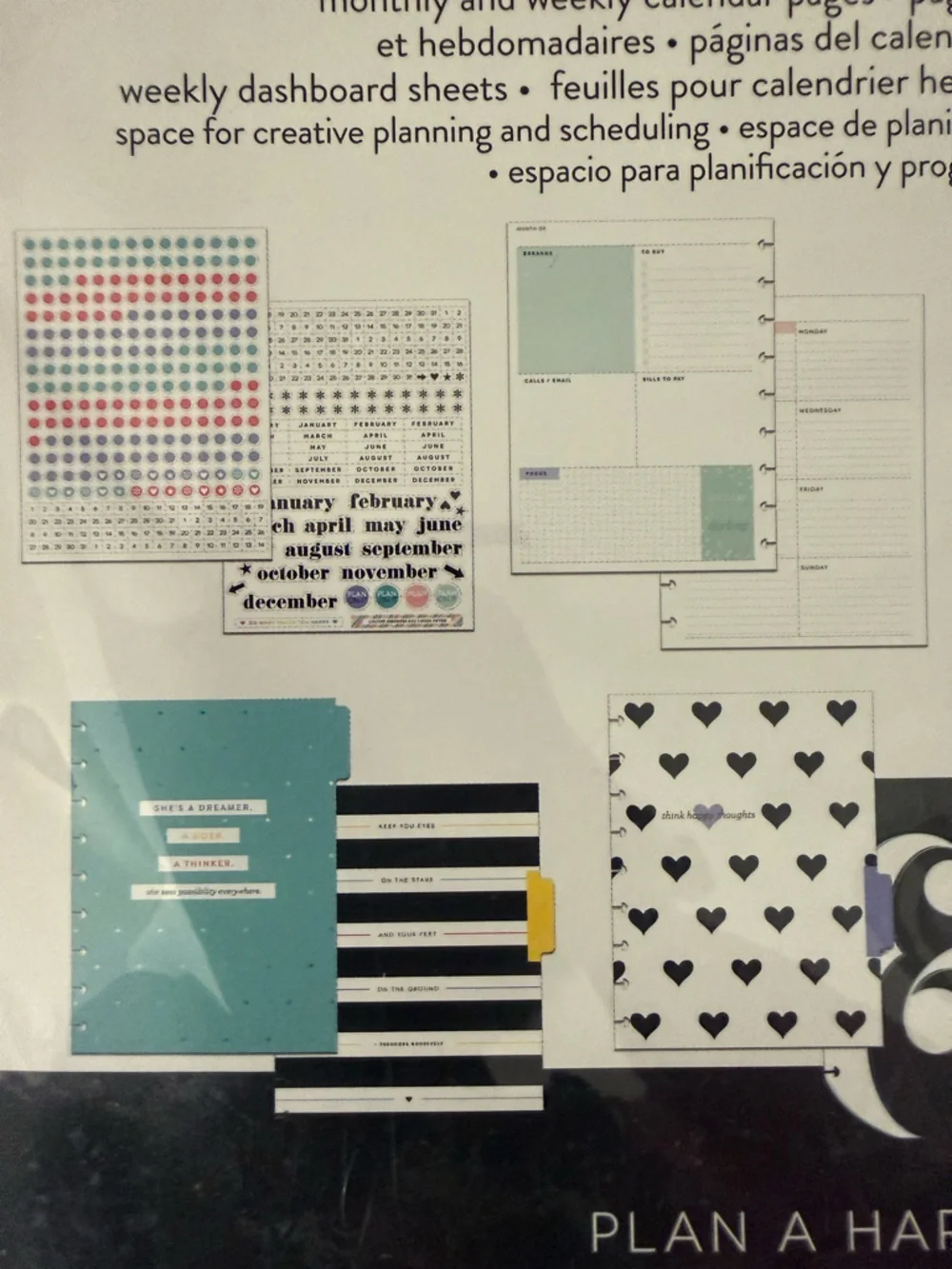 The Happy Planner She’s A Dreamer, A Doer, A Thinker Calendar Extension Pack
